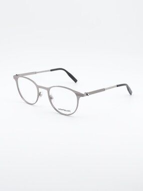 Montblanc MB0095O 003 Unisex Eyeglasses Ruthenium 48mm Square Frame